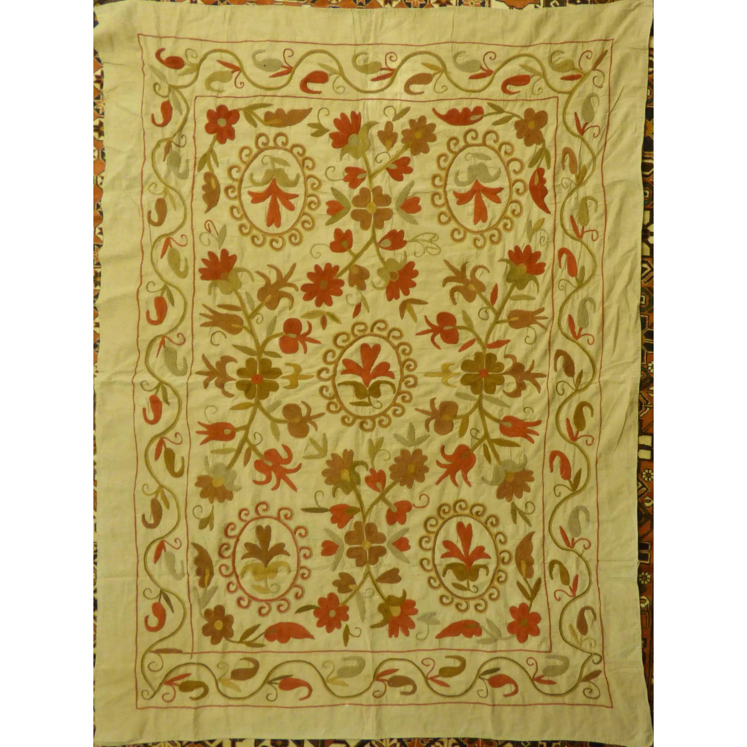 Fine Art Handmade Afghanistan Cotton Ready To Hang For Home Wall Art Decoration 71" X 53" Panwd0003